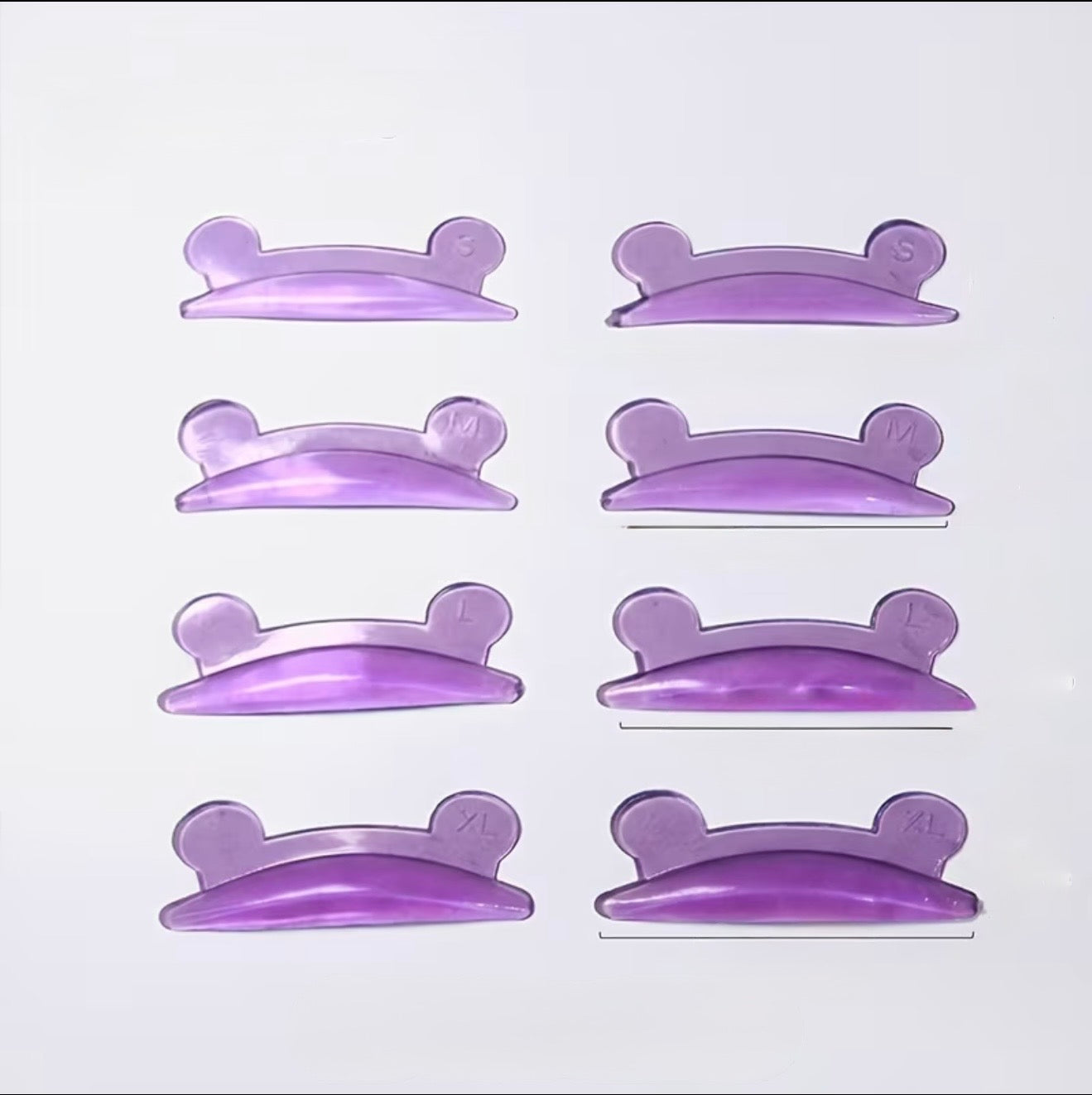 Moldes de osito para lifting de pestañas