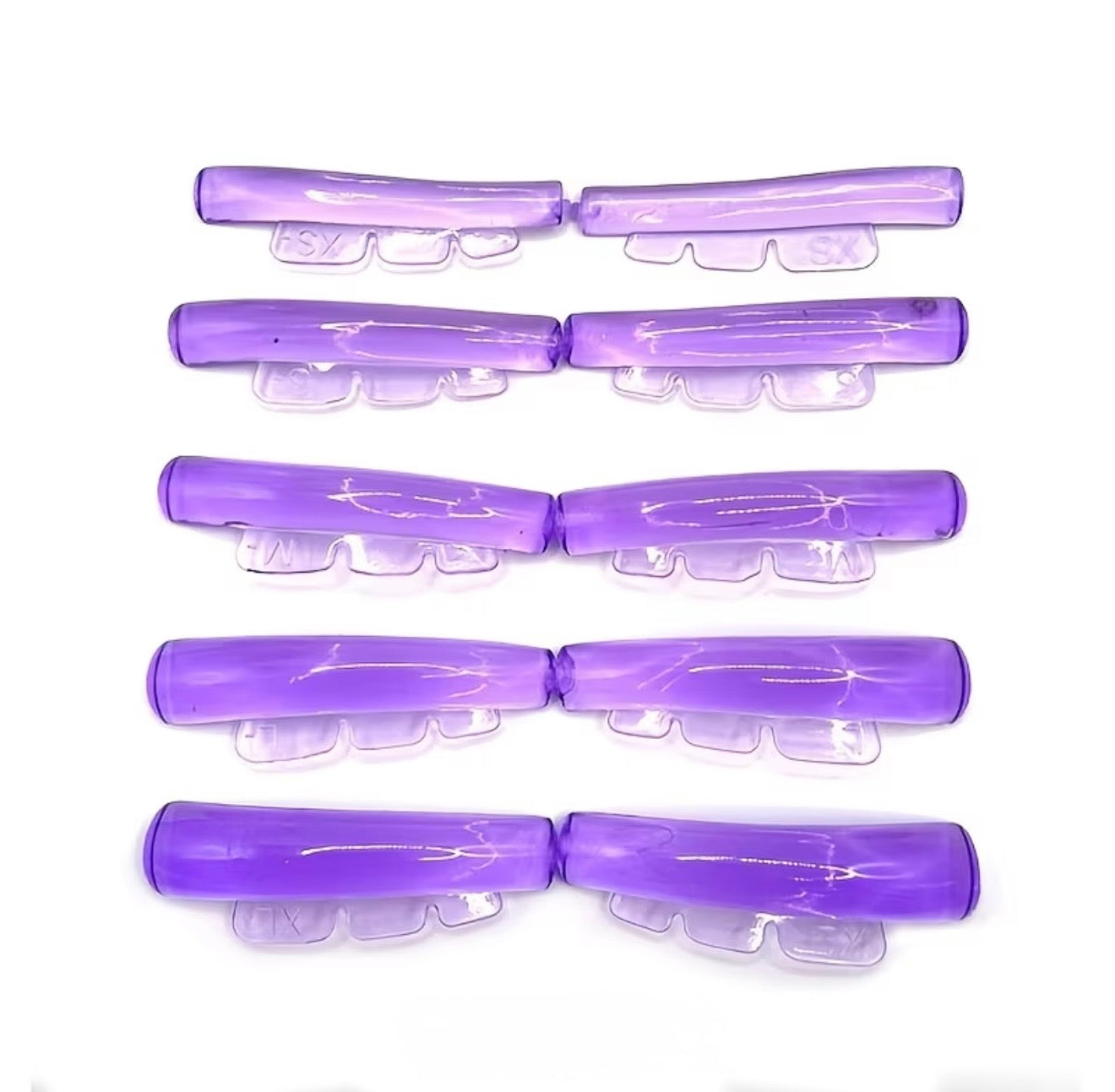 Moldes de Silicona para Lifting de Pestañas (Diseño Plano/Alargado)